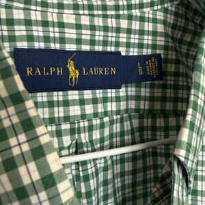 Polo Ralph Lauren Men's Green Checkered Shirt